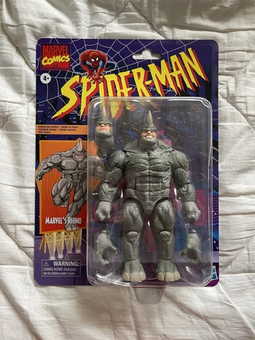 Marvel Legends Spider-Man Marvel's Rhino Retro 6-Inch Action Figure Cover