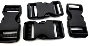 Gurtbandschnalle passt 1 Zoll 25 mm breiter Riemen - schneller seitlicher Verschluss! Langlebiges Polyacetal! - Bild 1 von 12