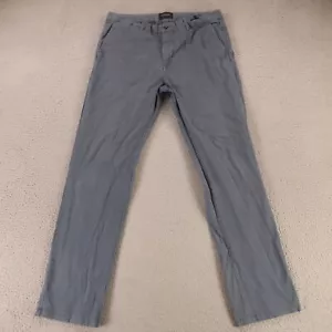 Scotch & Soda Pants Mens 34 Blue Cotton Organic Twill Stuart Slim Chino 34x32 - Picture 1 of 13