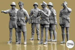 FIERDAN General Rommel and german officers Scale 1:32 - Picture 1 of 1