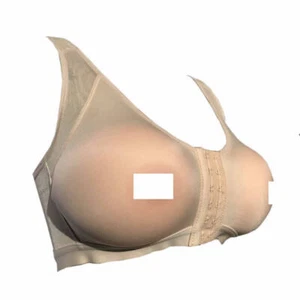 Sujetador de bolsillo de mastectomía para almohadilla de pecho sujetador travesti cierre frontal sin cables - Imagen 1 de 15