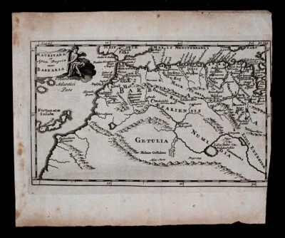 1711 John Senex Map Mauritana et Africa Propria nunc Barbaria Morocco Algeria  - Image 1 of 3