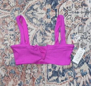 L*Space Lee Lee Bikini Top In Pitaya Purple SZ M NWT - Picture 1 of 2