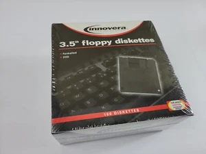 Innovera 3.5" Floppy Diskettes Double Side 100 Diskettes NEW Sealed - Picture 1 of 9