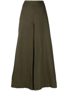 POLO RALPH LAUREN Women's Linen Wide Leg Palazzo Pant in Olive Green SZ. 6 NWT - Picture 1 of 16