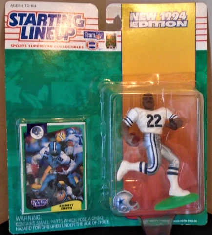 VINTAGE 1994 KENNER STARTING LINEUP EMMITT SMITH FIGURE. *NIP* NOS* Cover