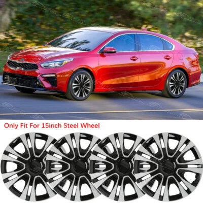 Tapacubos de rueda de 15" a presión para KIA Forte 2009-2013 tapacubos de llanta de acero R15 Foto 1 de 4