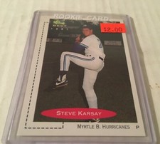 STEVE KARSAY 1991 CLASSIC BEST MINORS CARD #119 MYRTLE BEACH HURRICANES