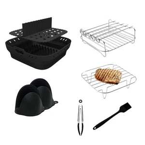 Silicone Shaped Basket Tray Set for Air Fryer, Acc3433 - Picture 1 of 19