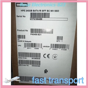 NEW HP 240GB Read Intensive SATA3 SSD Drive Gen10 SFF Hot Swap P40496-B21 SEALED - Picture 1 of 2