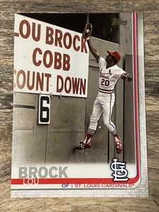 Lou Brock 2019 Topps Series 2 Legend Variation SP #370 Cardinals - Bild 1 von 2