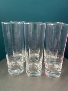 Set Of 6 Tall Courvoisier Cognac Glasses. Home Bar, Man Cave - Picture 1 of 5