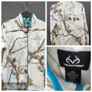 Realtree Damen Fleece Langarm weiß camo Gr. L (12-14) Full Zip - Bild 1 von 7