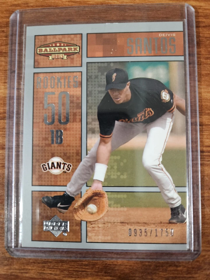 2002 Upper Deck Ballpark Idols  #220 Deivis Santos /1750 San Francisco Giants sp - Image 1 of 2