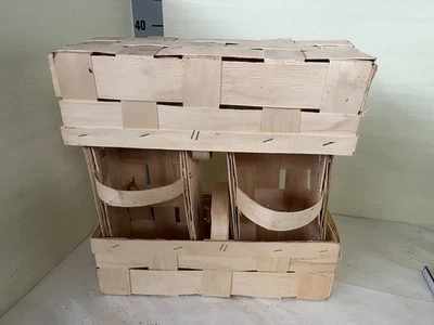 4er Set Spankorb, Blumenkorb, Obstkorb, Geschenkekorb, Pilzkorb - Bild 1 von 4