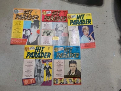 Lot of 7 Vintage Hit Parader/Circus magazine 1950-60's Hair Band Classics - Image 1 of 4