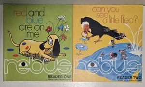 2- Vintage 1969 Rebus Reader Books One & Two: George Peabody College - Picture 1 of 8