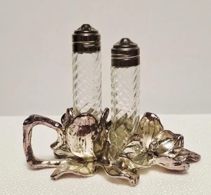 Arthur Court Silber Ton Aluminium Weinrebe Halter Salz und Pfefferstreuer Set - Bild 1 von 8