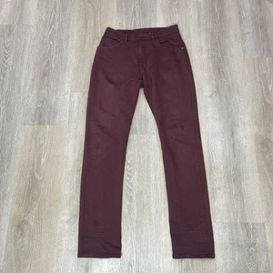 Pantalones de mezclilla rojos ajustados Raleigh para hombre 31 Alexander - Imagen 1 de 7