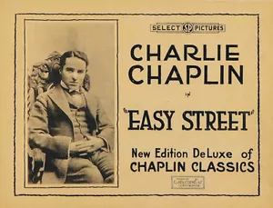 Easy Street (1917) Charlie Chaplin Película Cartel Impreso 2 - Imagen 1 de 1