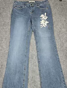 MIXIT Jeans Women's Size Petite 10P embrodery Flare Boot 31 x 30 - Picture 1 of 9