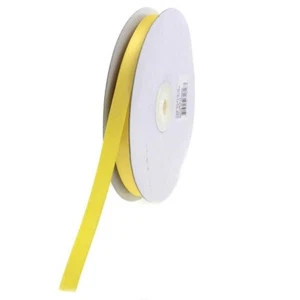 3/8" Wide Yellow Double Faced Satin Ribbon - 100 Yards (SR011132) - Picture 1 of 1