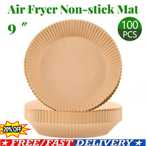 30-100Pcs Air Fryer Liners Disposable Parchment Steamer Papers Mats Perforateds