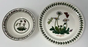 2 Pc. Lot Portmeirion Variations Daisy Bread Plate And Dessert/Berry Bowl - Picture 1 of 4