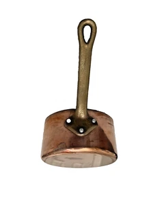 Mini sartén para salsa Minis cobre latón y acero inoxidable, 0,11 cuartos 5" - A 2,5" H - Imagen 1 de 4