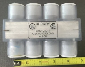 {#1} BURNDY BIBD-250-4 CLEAR CONNECTOR BIBD2504 - Picture 1 of 3