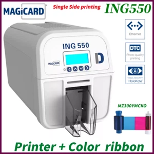 Impresoras MagicardI NG550 de tarjetas de identificación de un solo lado + cinta de color MZ300YMCKO - Imagen 1 de 8