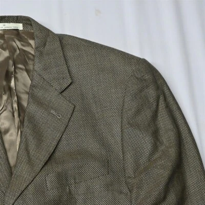 Blazer masculino Joseph Abboud 38R cobertor dourado tecido lã casaco esportivo - Imagem 1 de 4