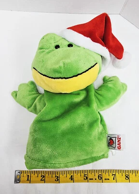 TOTALMENTE Playtime Puppets RANA Navidad SANTA Sombrero 9" Marioneta de Mano HX11130 Parte Superior del Cuerpo Foto 1 de 4