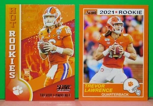 Trevor Lawrence (2) RC '21 Score HOT ROOKIES, #HR1 & '21 ROOKIE RETRO #58 - Picture 1 of 2