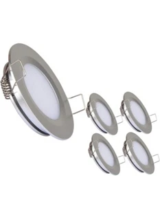 RV Boat Recessed Ceiling Light 5 Pack Super Slim LED Panel Light DC 12V - Picture 1 of 7