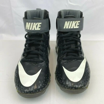 Nike Force Savage Shark Football Cleats 880133-002 Black Boys Size 4.5Y Hightop - Image 1 of 4