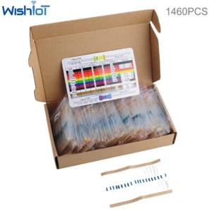 1460PCS 1/4 W 73 Values Resistor Kit 1% Metal Film Resistor Assortment Pack Bag - Picture 1 of 4
