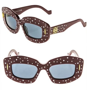 Occhiali da sole LOEWE PAVE SCREEN notte stellata ANAGRAM LW4114IS cristallo rosso 4114 - Foto 1 di 10