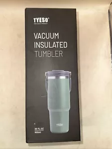 TYSEO Double-Wall Vacuum Insulated Stainless Steel Tumbler Durable Black 900ML - Picture 1 of 6