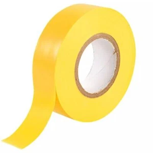 5x Carretes de cinta de PVC AMARILLO, ignífugo, 0,15 mm x 19 mm x 33 m, 600 V 80 ° C BS3924 - Imagen 1 de 1