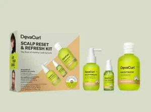 Deva Curl Scalp Reset & Refresh Kit, 3 Piece Curly Hair New - Picture 1 of 3