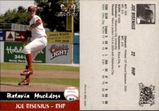 Joe Bisenius 2004 Batavia Muckdogs #NNO Card *AutographDen*