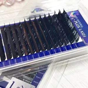 Eyelash Extension Single Eyelashes Suzy Natural Mix 8mm-14mm B-L Curl - Picture 1 of 8