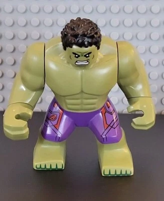 Lego Marvel Minifigure Hulk SH173 from sets 76031 76041 Retired MCU Purple Pants - Image 1 of 4
