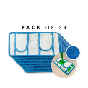 Weber's Wonders 24 Pack Reusable Wet/Dry Mopping Pads Fits WetJet Swiffer - Picture 1 of 7