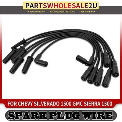 7x Spark Plug Wire Set for Chevrolet Silverado 1500 GMC Sierra 1500 1999-2001 - Image 1 of 4