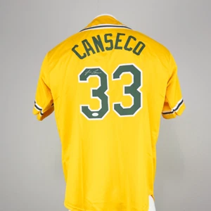 JOSE CANSECO - Oakland Athletics #33 Custom Signed/Autographed Jersey - Picture 1 of 1