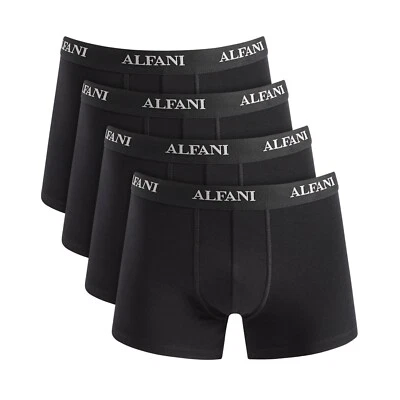 Ropa interior Alfani para hombre XL negra paquete de 4 100 % algodón que absorbe la humedad Foto 1 de 4
