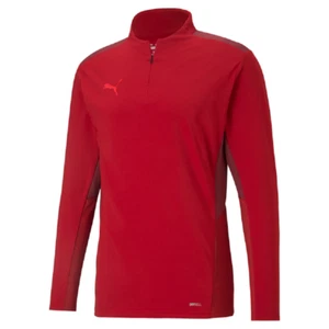 Neu Puma team Cup Sweatshirt 1/4 Zip Top Größe 116 und 164 Pumapreis 44,95 Euro - Picture 1 of 4