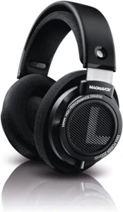 Auriculares estéreo con cable sobre la oreja Magnavox de alta fidelidad con micrófono incorporado - negros - Imagen 1 de 5